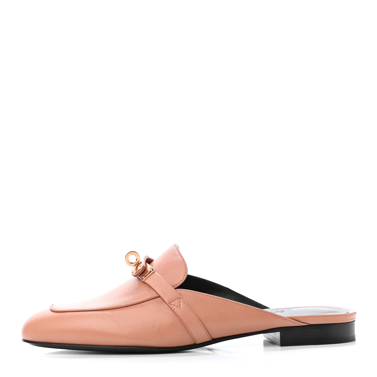 Hermes Goatskin Oz Mules 37.5 Rose Aube 1 of 4