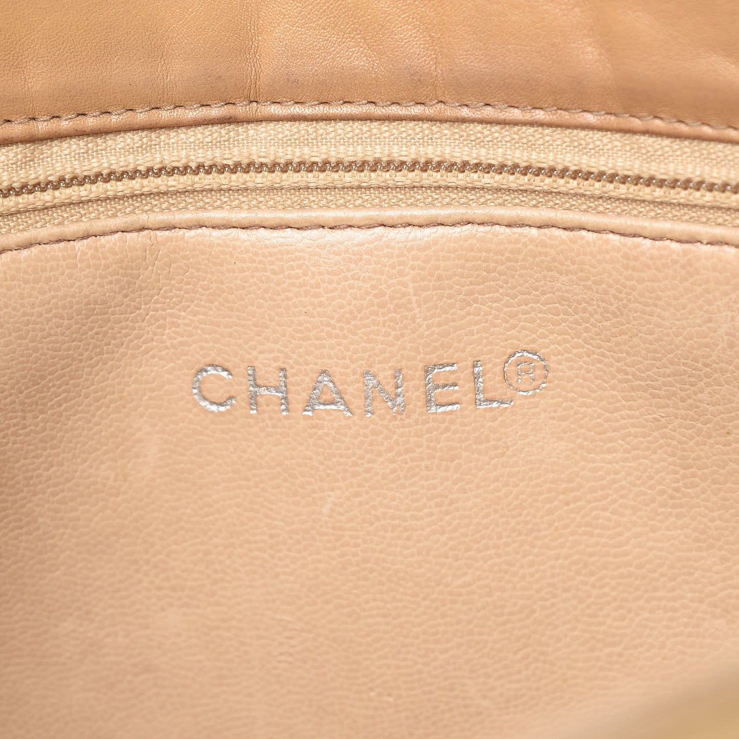 Lambskin Quilted Tote Beige