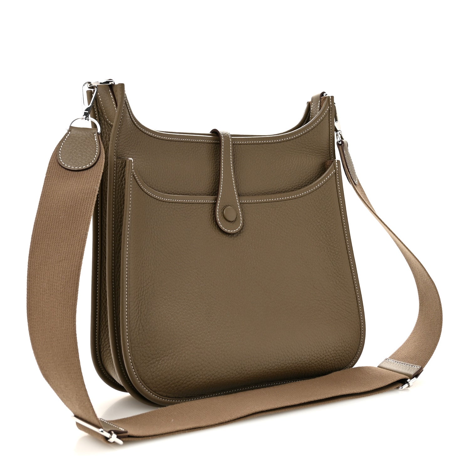 Hermes Taurillon Clemence Evelyne III PM Etoupe 3 of 13