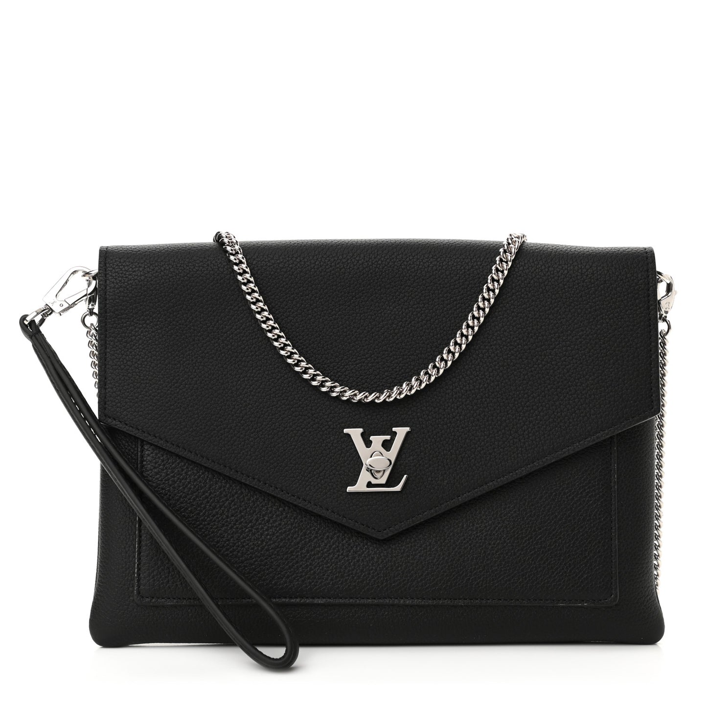 Soft Calfskin My Lockme Pochette Black