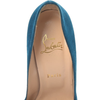 Christian Louboutin Suede Aborina 150 Pumps 38 Peacock 9 of 15