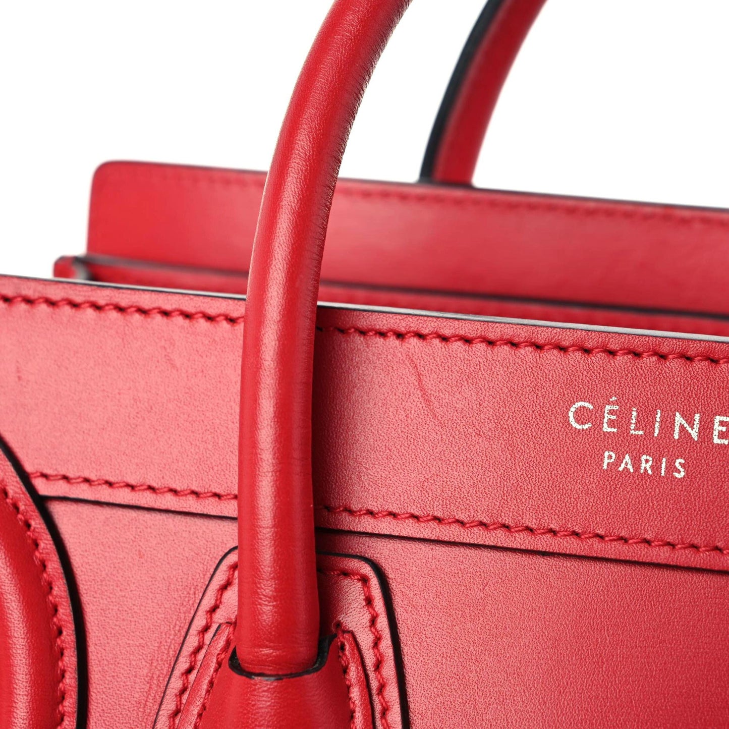 Smooth Calfskin Nano Luggage Red