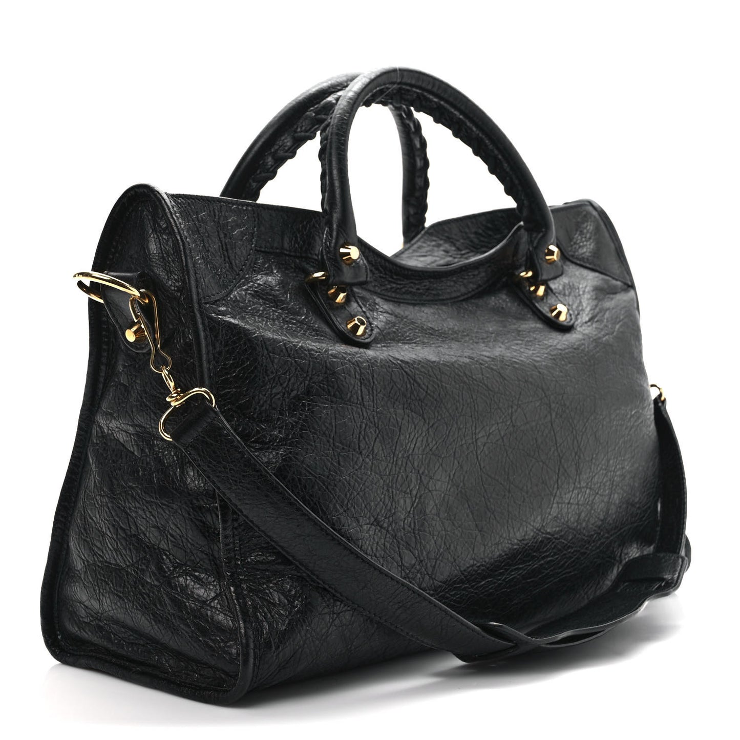 Agneau Classic Gold Hardware City Black