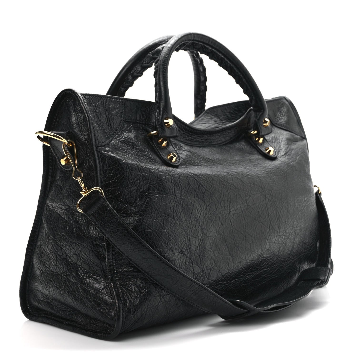 Balenciaga Agneau Classic Gold Hardware City Black 3 of 9