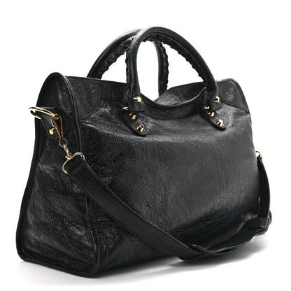 Balenciaga Agneau Classic Gold Hardware City Black 3 of 9