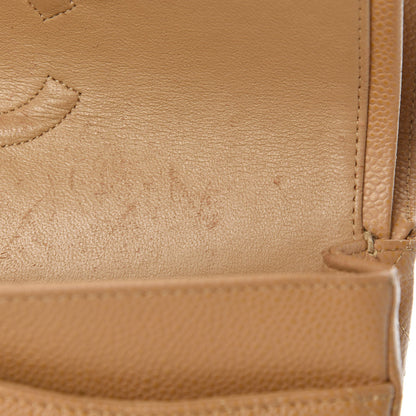 Chanel Caviar Quilted Medium Double Flap Beige 10 of 18