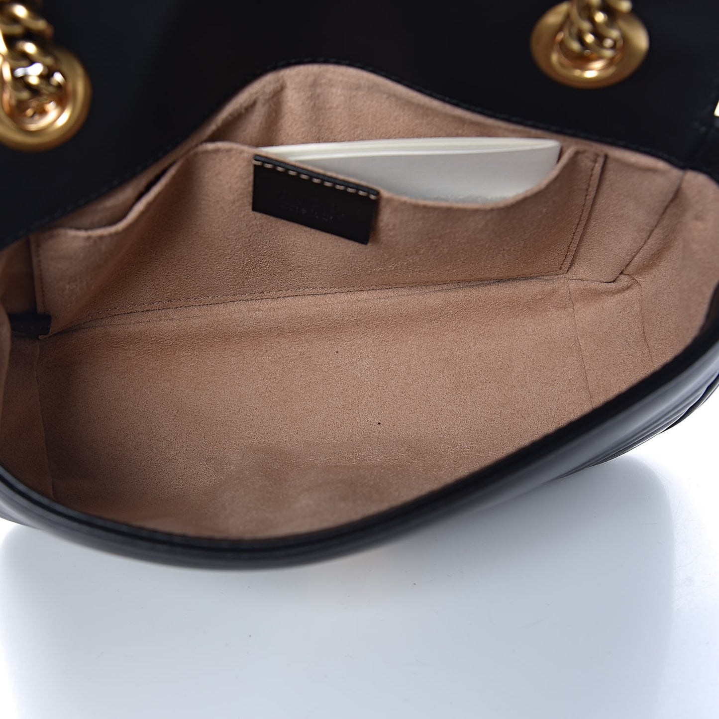 Calfskin Matelasse Mini GG Marmont Shoulder Bag Black