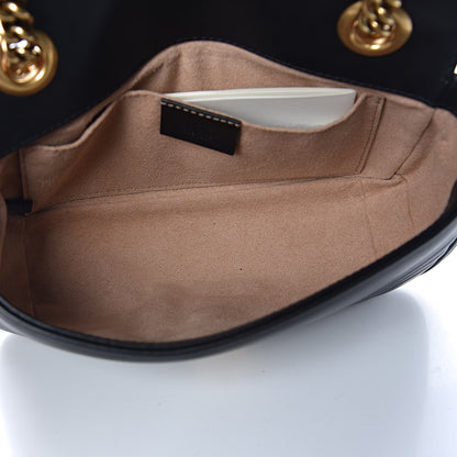 Gucci Calfskin Matelasse Mini GG Marmont Shoulder Bag Black 5 of 10