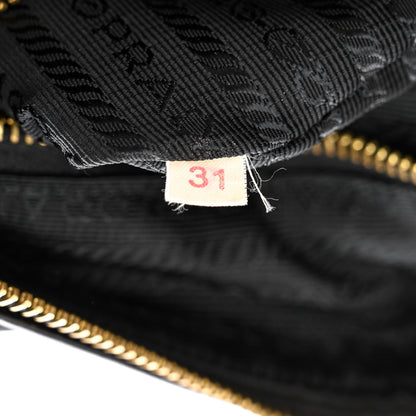 Prada Tessuto Nylon Calfskin Crossbody Bag Black 7 of 14