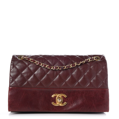 Chanel Calfskin Quilted Jumbo Soft Elegance Flap Bordeaux 1 of 12