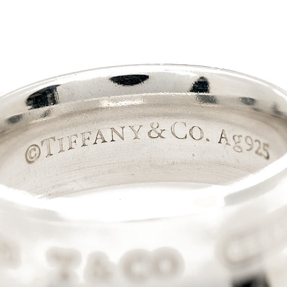 Tiffany Sterling Silver 1837 Band Ring 50 5.5 5 of 6