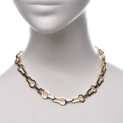 Louis Vuitton Serrure Chain Necklace Gold 2 of 6
