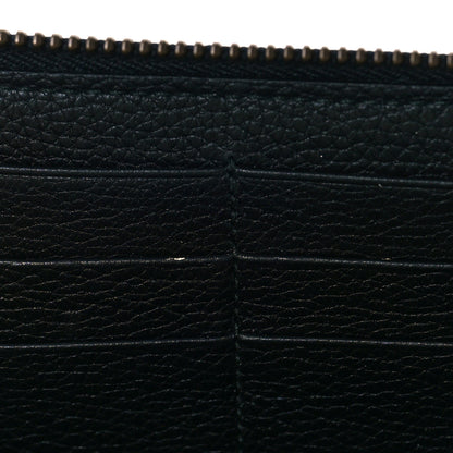 Gucci Calfskin Logo Zip Around Wallet Black 6 of 10