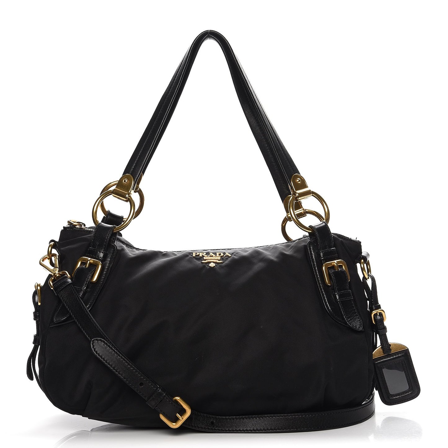 Tessuto Nylon Shoulder Bag Nero Black