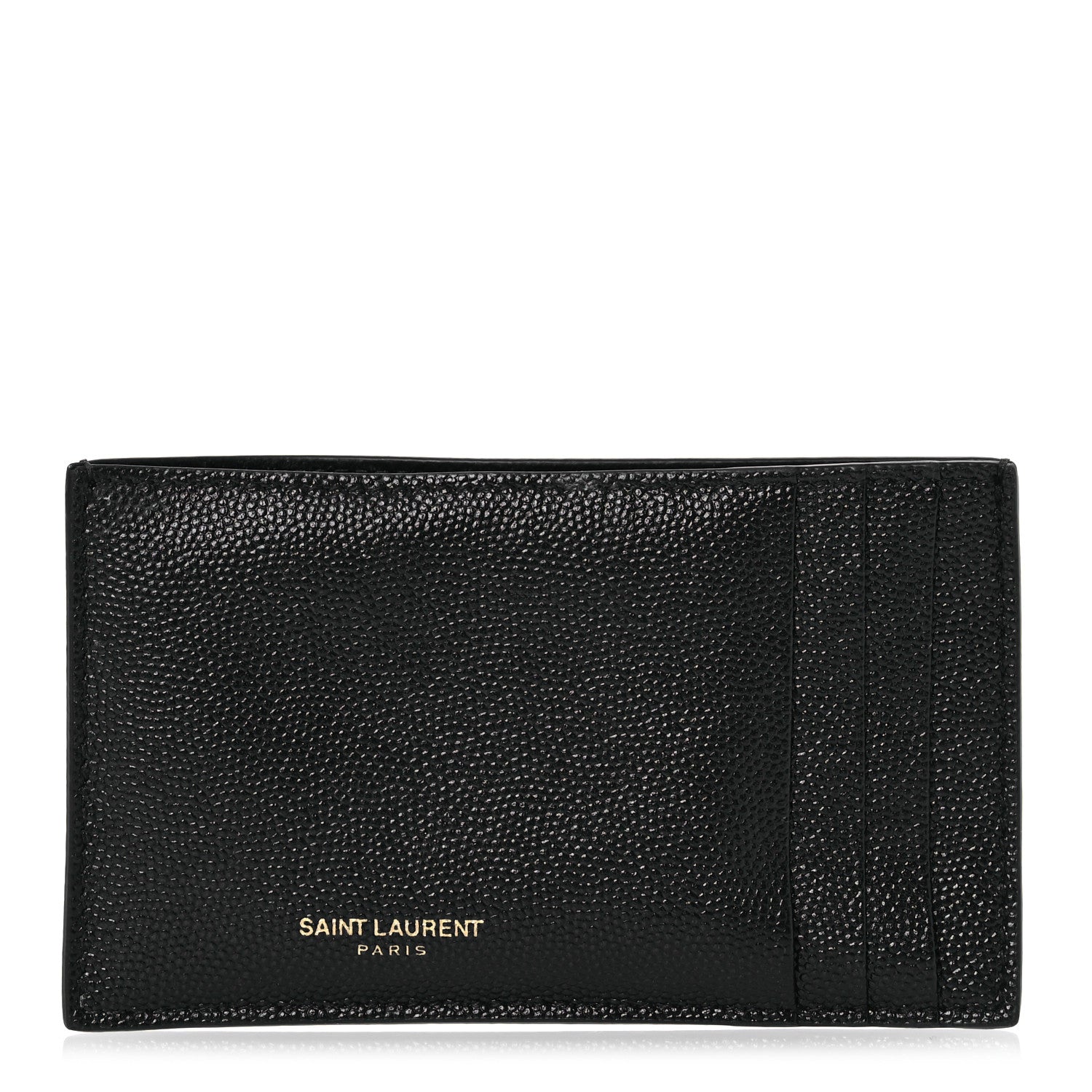 Saint Laurent Grain de Poudre 5 Fragments Card Holder Black 1 of 8
