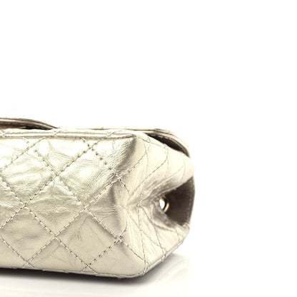 Chanel Aged Calfskin Quilted 2.55 Reissue Mini Flap Light Gold 9 of 10
