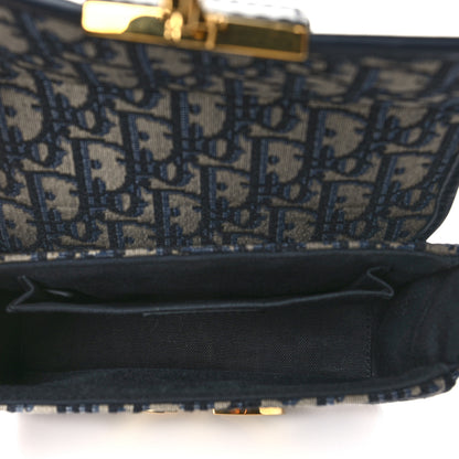 Christian Dior Oblique 30 Montaigne Box Bag Blue 5 of 10