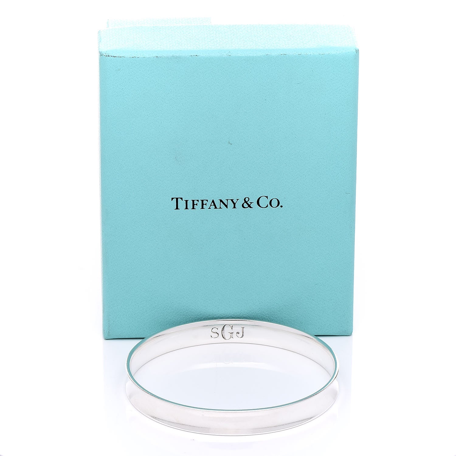 Tiffany Sterling Silver 1837 Bangle Bracelet 9 of 9