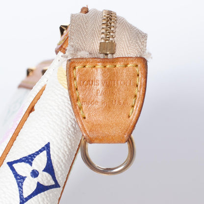 Louis Vuitton Monogram Multicolor Pochette Accessories White 6 of 9
