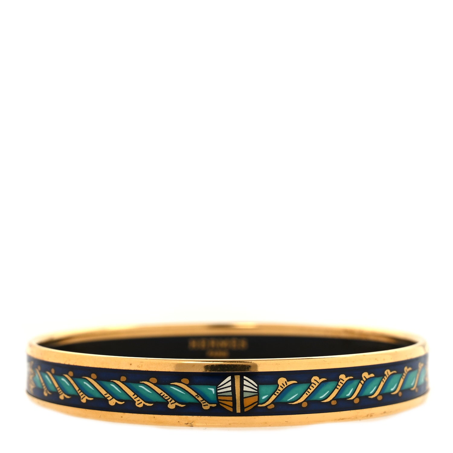Hermes Enamel Printed Narrow Bracelet 65 1 of 6