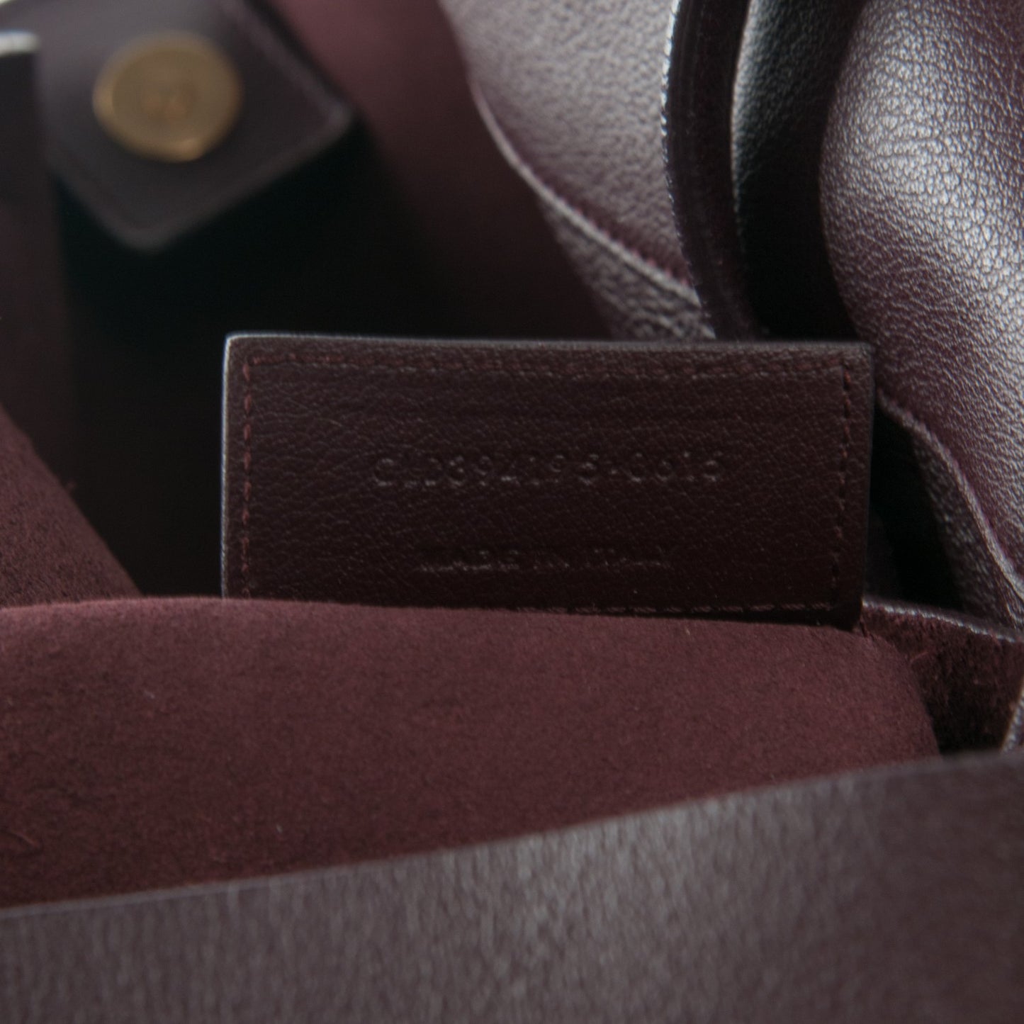 Calfskin Large Shopping Tote Bordeaux