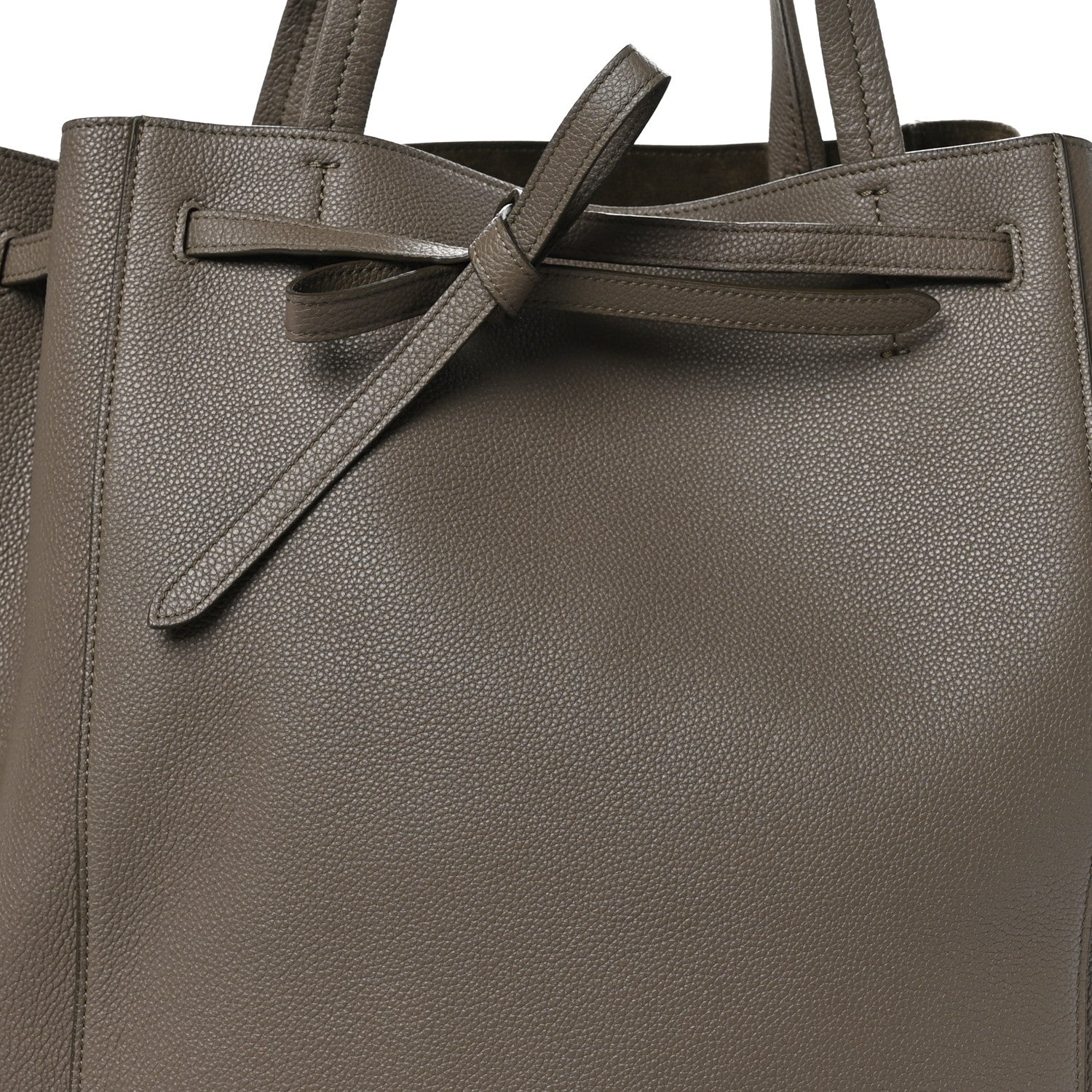 Celine Soft Grained Calfskin Medium Belt Cabas Phantom Taupe 7 of 12