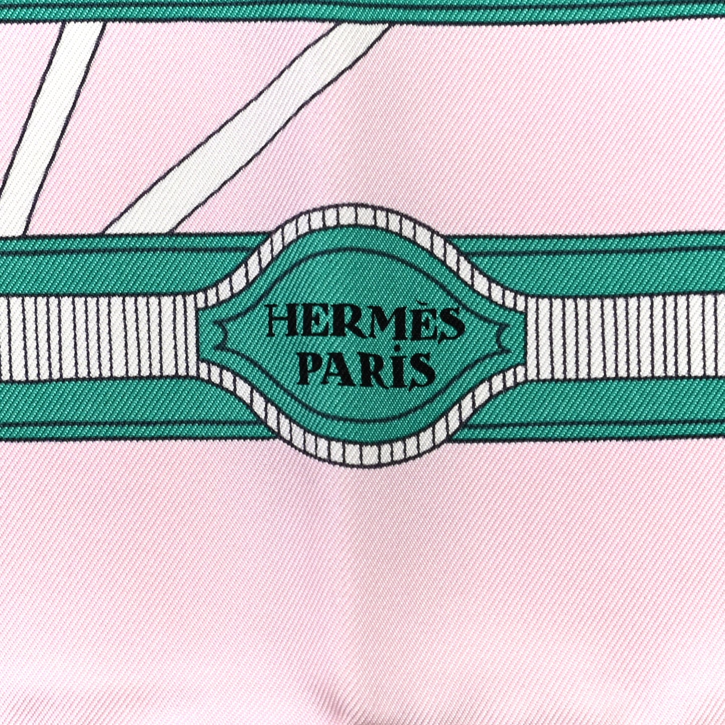 Silk Les Nouveaux Amoureux de Paris Scarf 90 Rose Pale Menthol