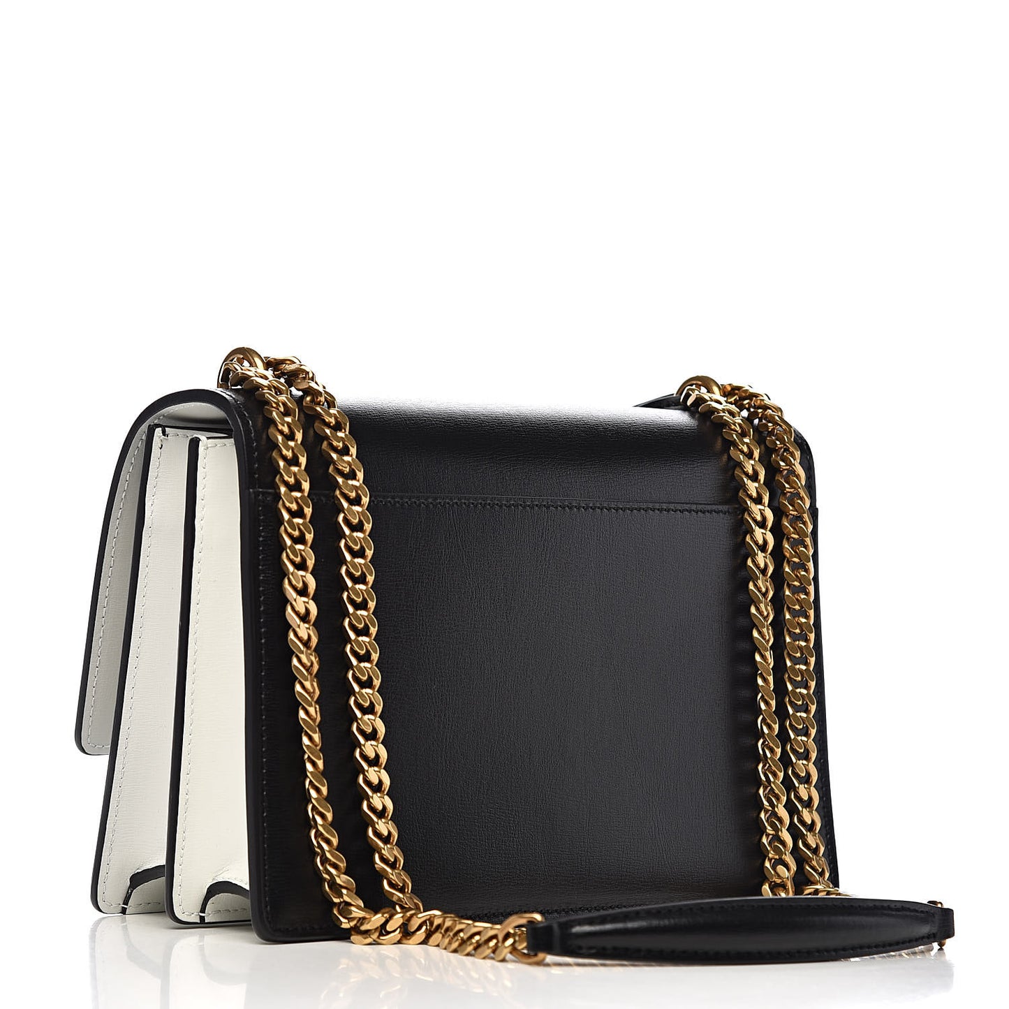 Calfskin Bi-Color Medium Monogram Sunset Black Pearl White
