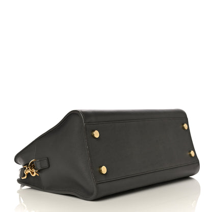 Saint Laurent Calfskin Monogram Small Cabas Black 3 of 11