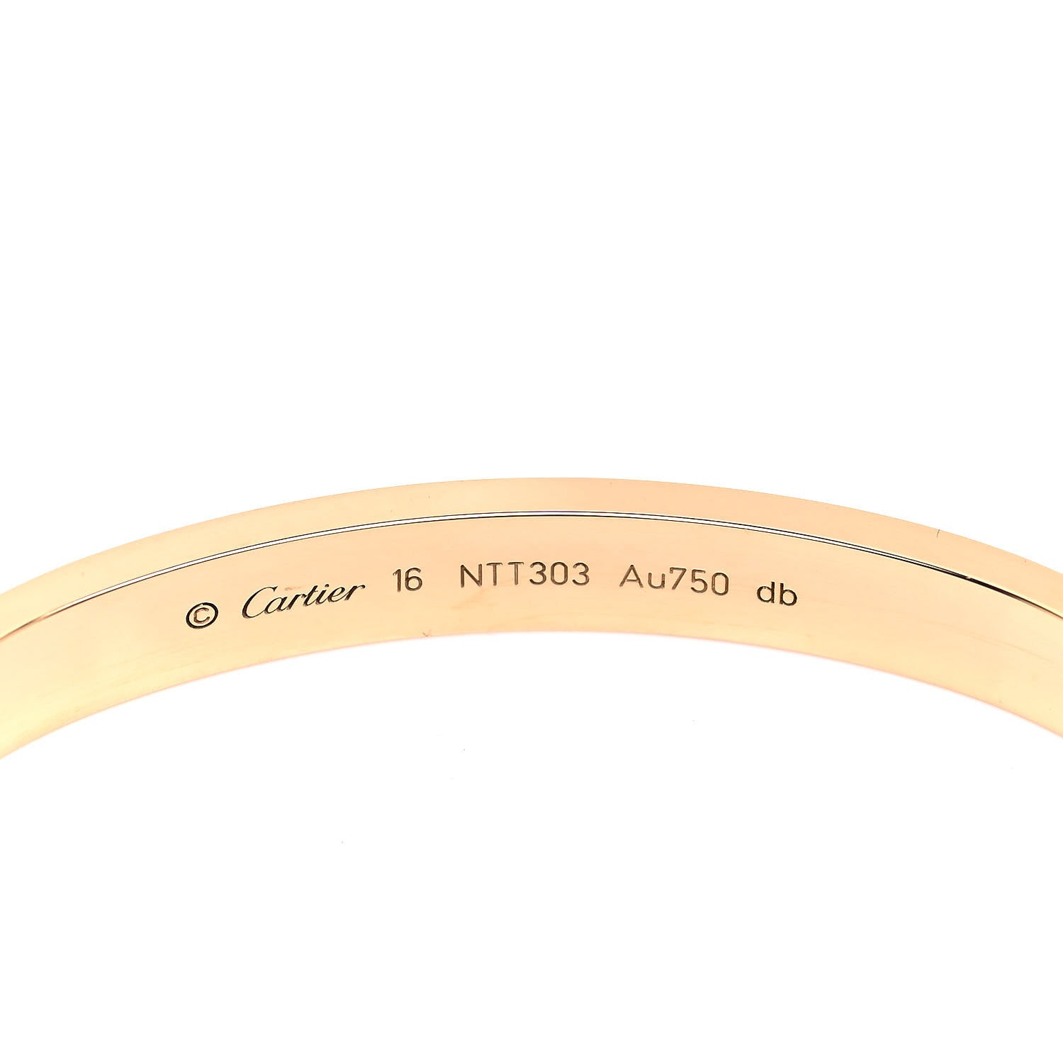 Cartier 18K Yellow Gold LOVE Bracelet 16 7 of 12