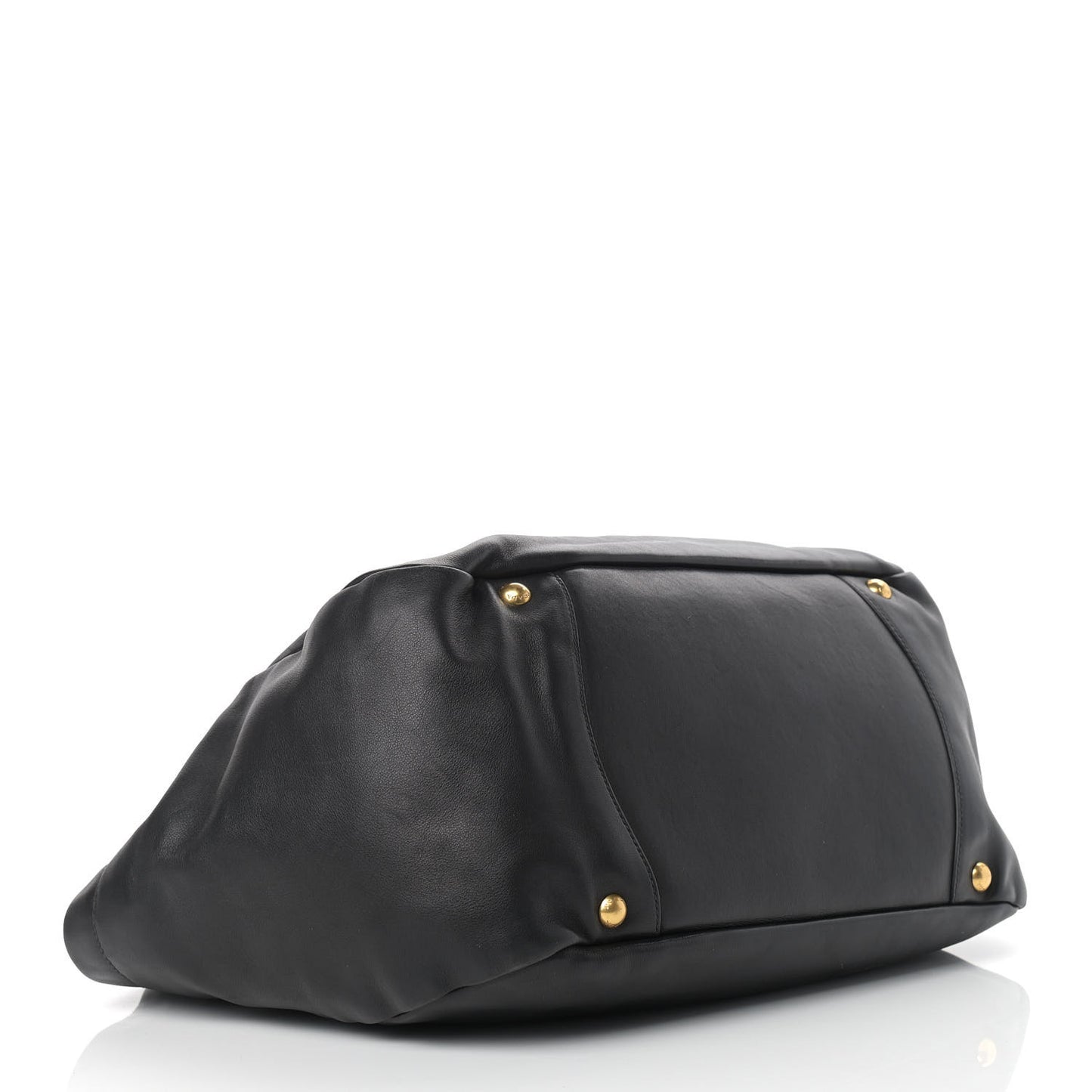 Soft Calf Chain Tote Black