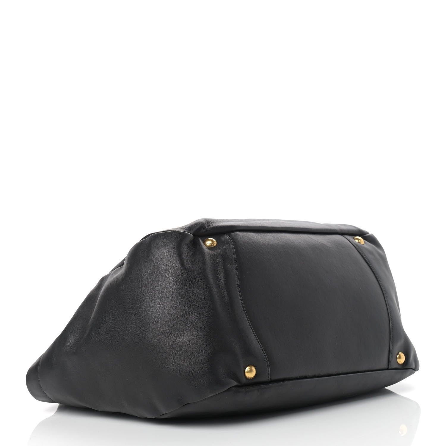 Prada Soft Calf Chain Tote Black 4 of 14