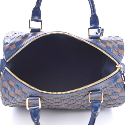 Louis Vuitton Damier Paillettes Speedy 30 Blue 5 of 10