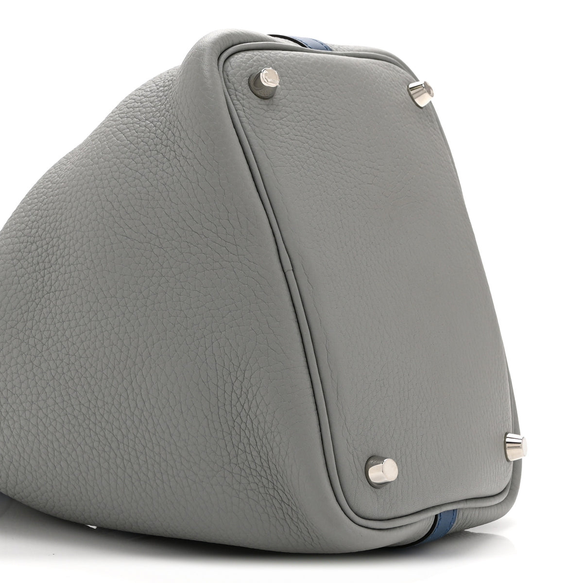 Hermes Taurillon Clemence Picotin Lock 18 PM Gris Mouette Bleu Agate 9 of 10