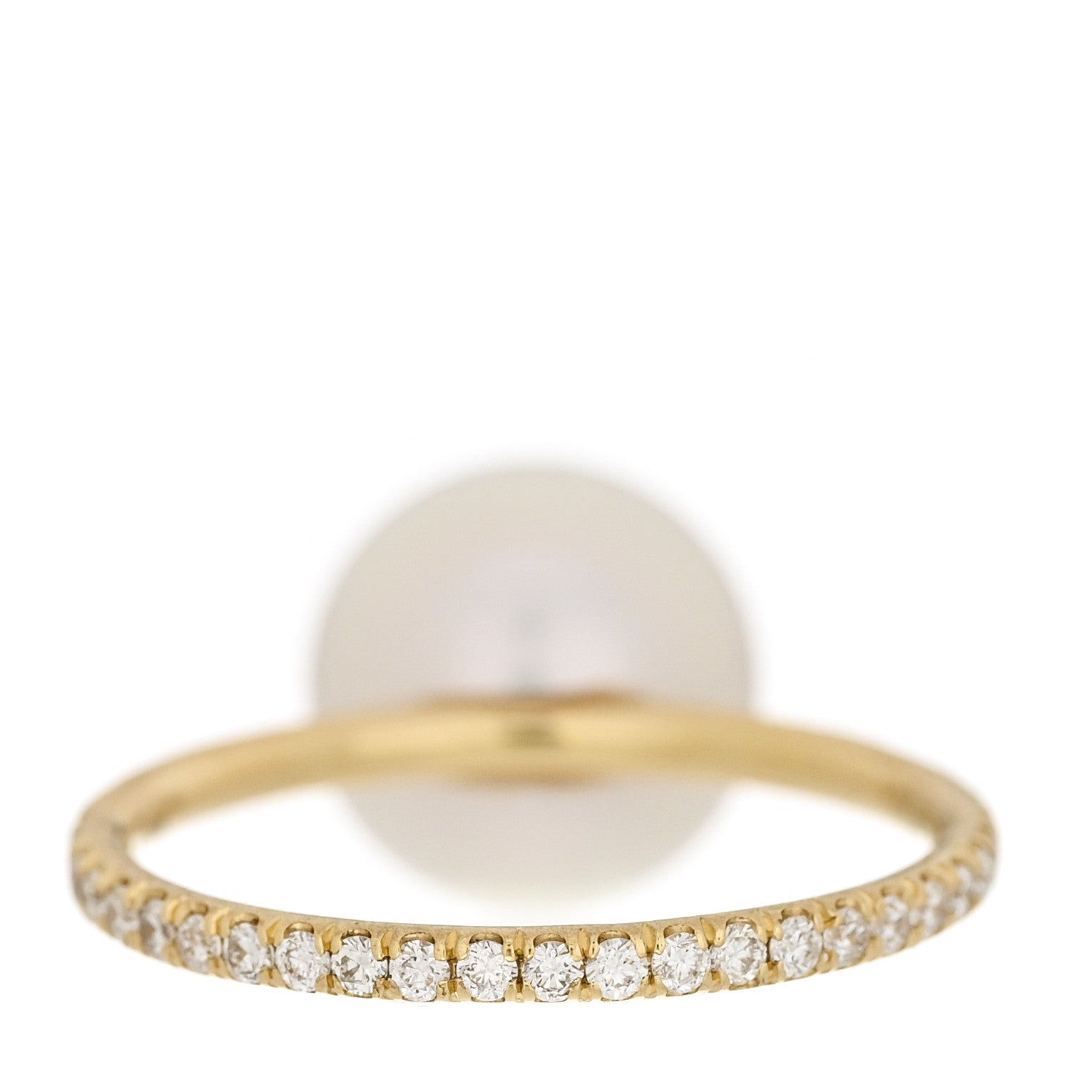 Irene Neuwirth 18K Yellow Gold Diamond South Sea Cultured Pearl 10mm Gumball Ring 54 7 4 of 7