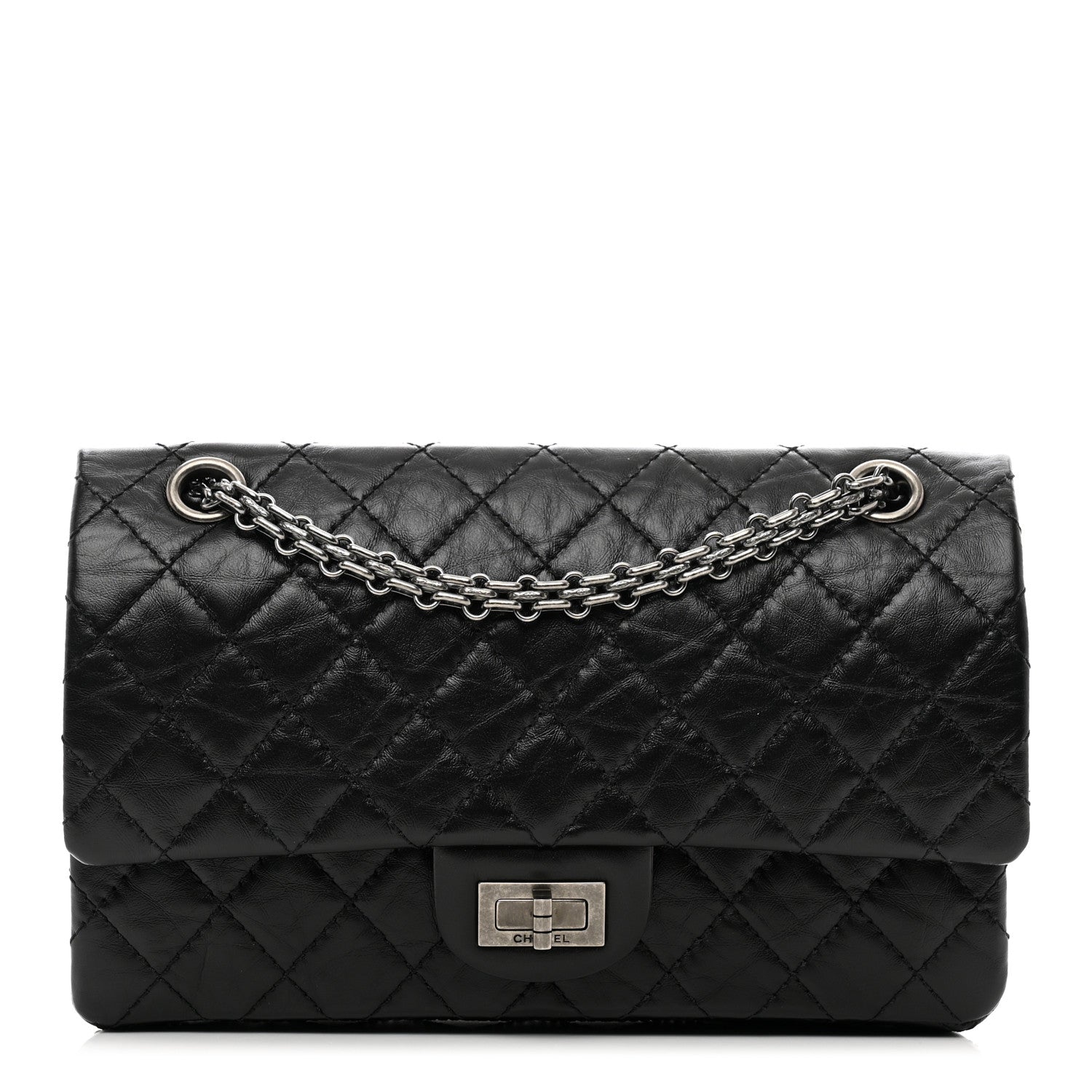 Chanel Aged Calfskin Quilted 2.55 Reissue 225 Flap Black 1 of 10