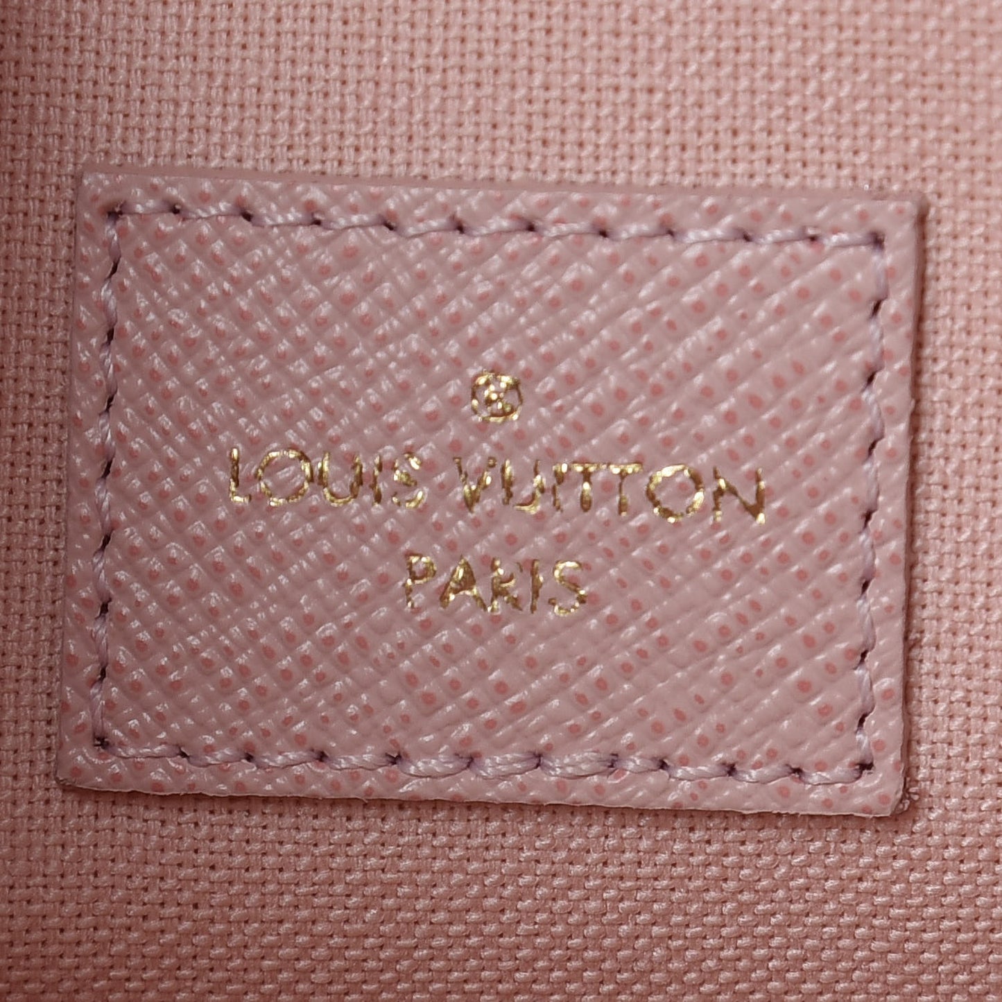 Damier Azur Pochette Felicie Chain Wallet Rose Ballerine