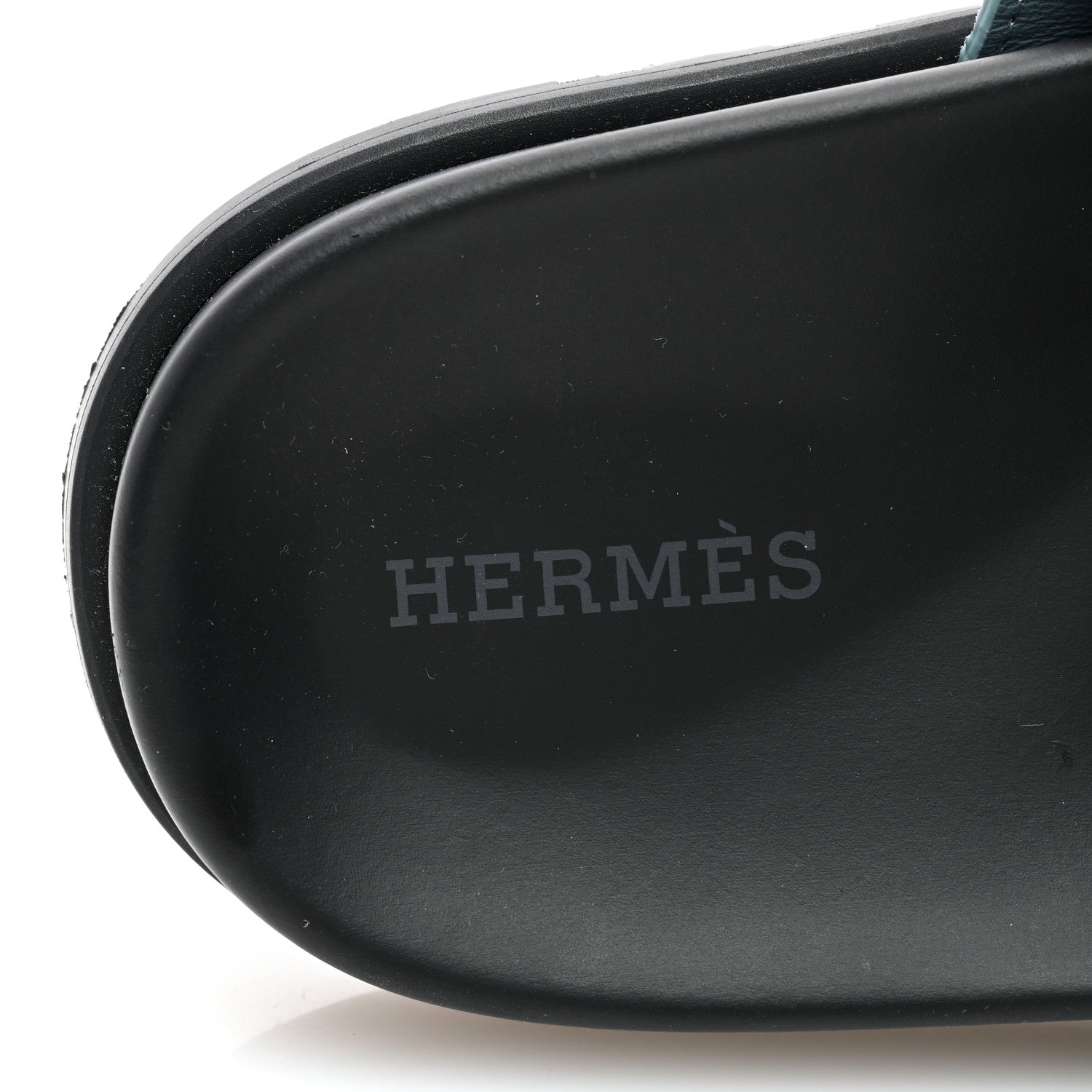 Hermes Suede Goatskin Womens Chypre Sandals 37.5 Vert Cactus Vert d'Eau 7 of 8