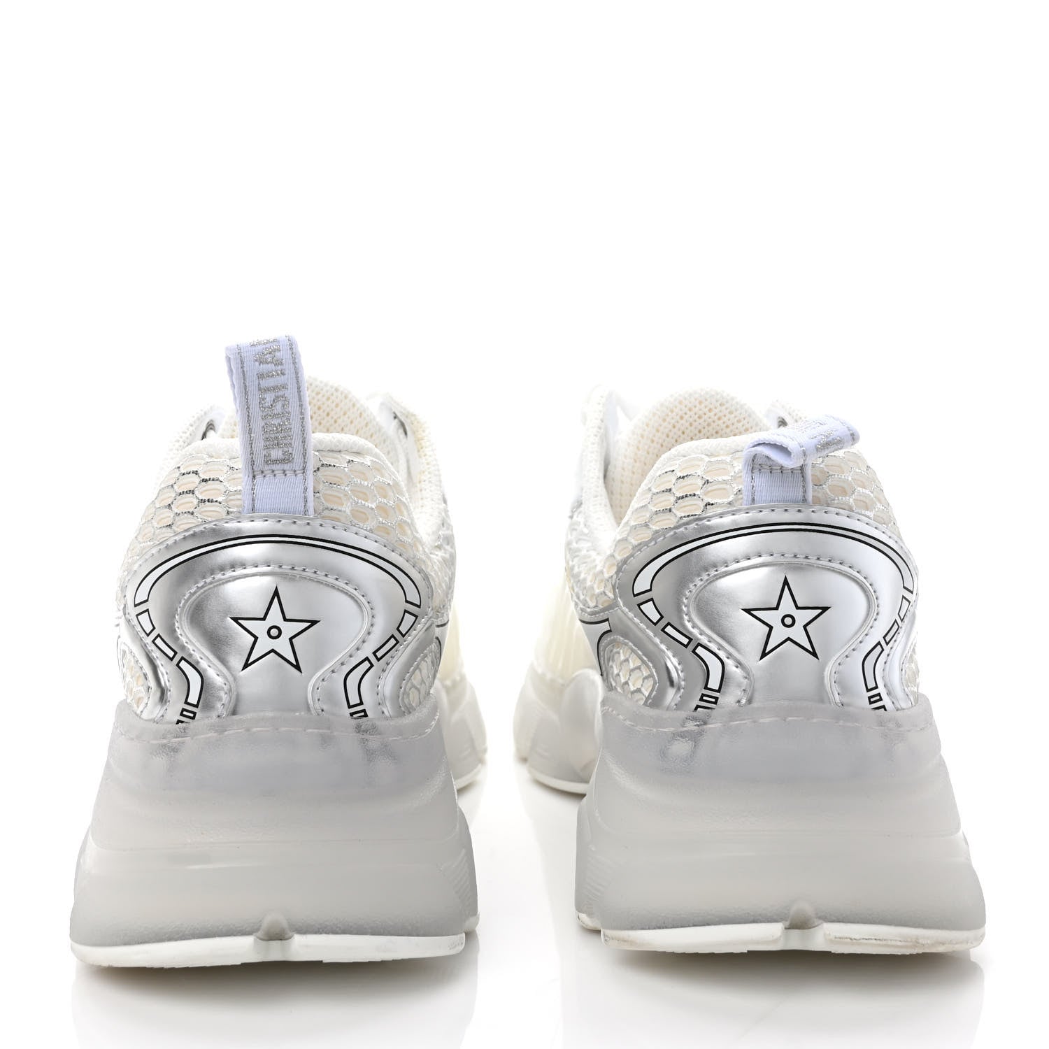 Christian Dior Matte Technical Fabric Mesh Dior Vibe Sneakers 40 White Silver 5 of 9