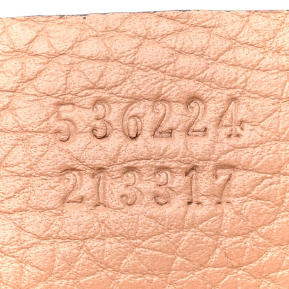 Gucci Pebbled Calfskin Medium Soho Flap Crossbody Camelia 7 of 14