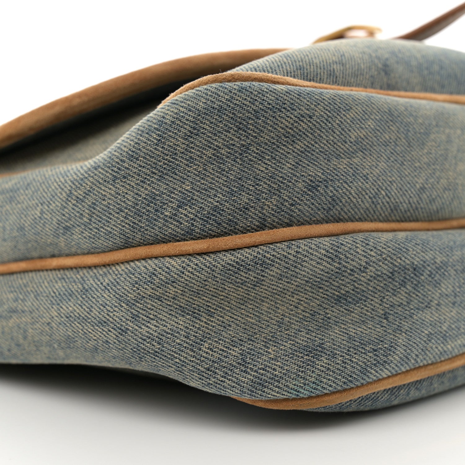 Saint Laurent Denim Suede Medium Sorbonne Nikko Satin Rodeo Blue Cinnamon 9 of 11