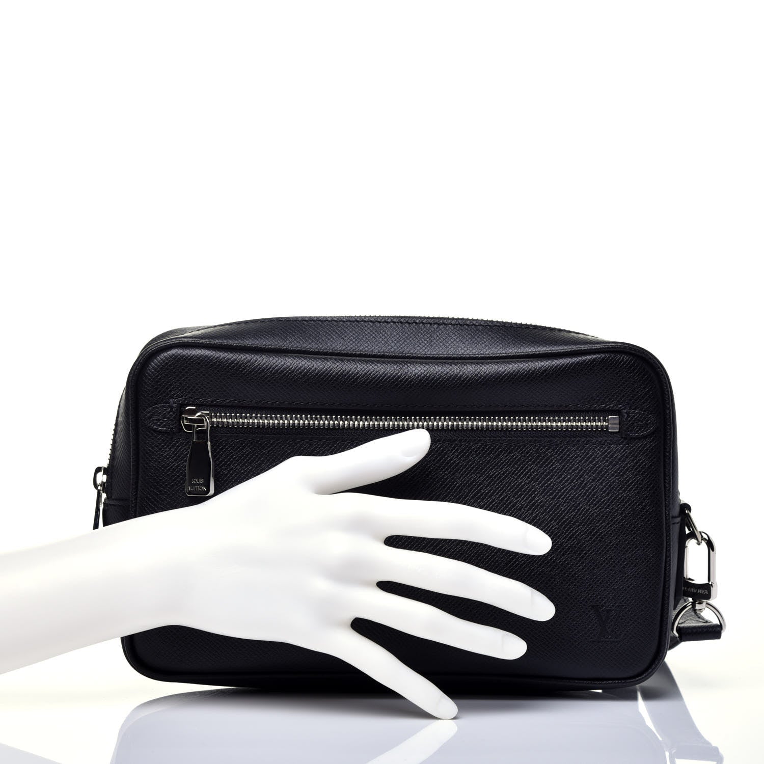 Louis Vuitton Taiga Kasai Clutch Black 2 of 7