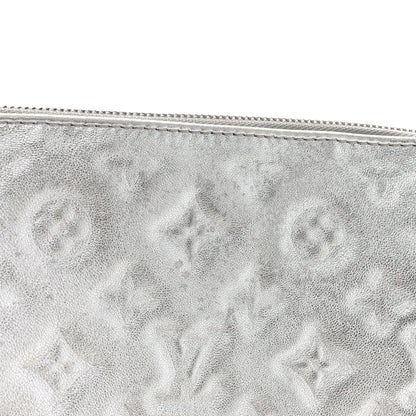 Louis Vuitton Metallic Lambskin Embossed Monogram Coussin BB Silver 14 of 14