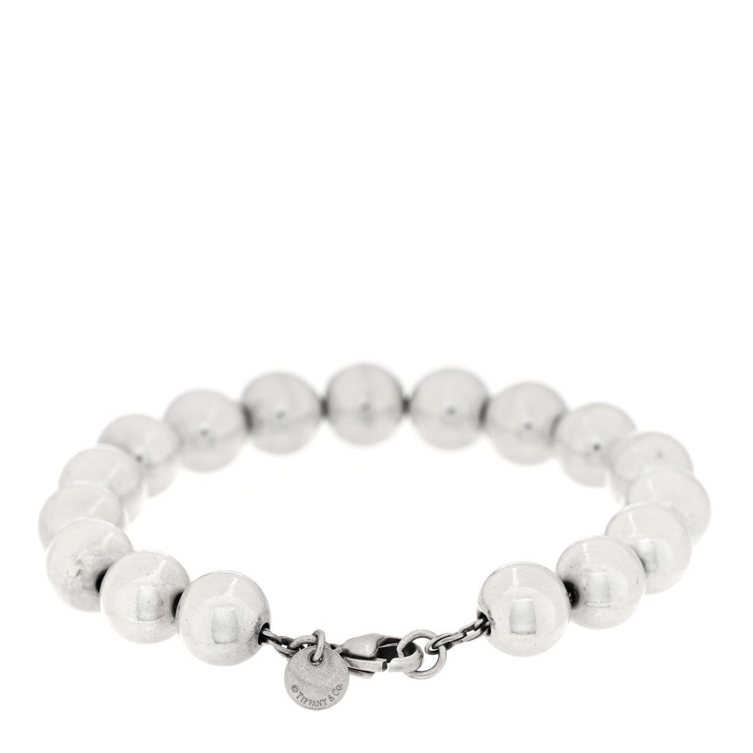 Tiffany Sterling Silver 10mm HardWear Ball Bracelet 2 of 4