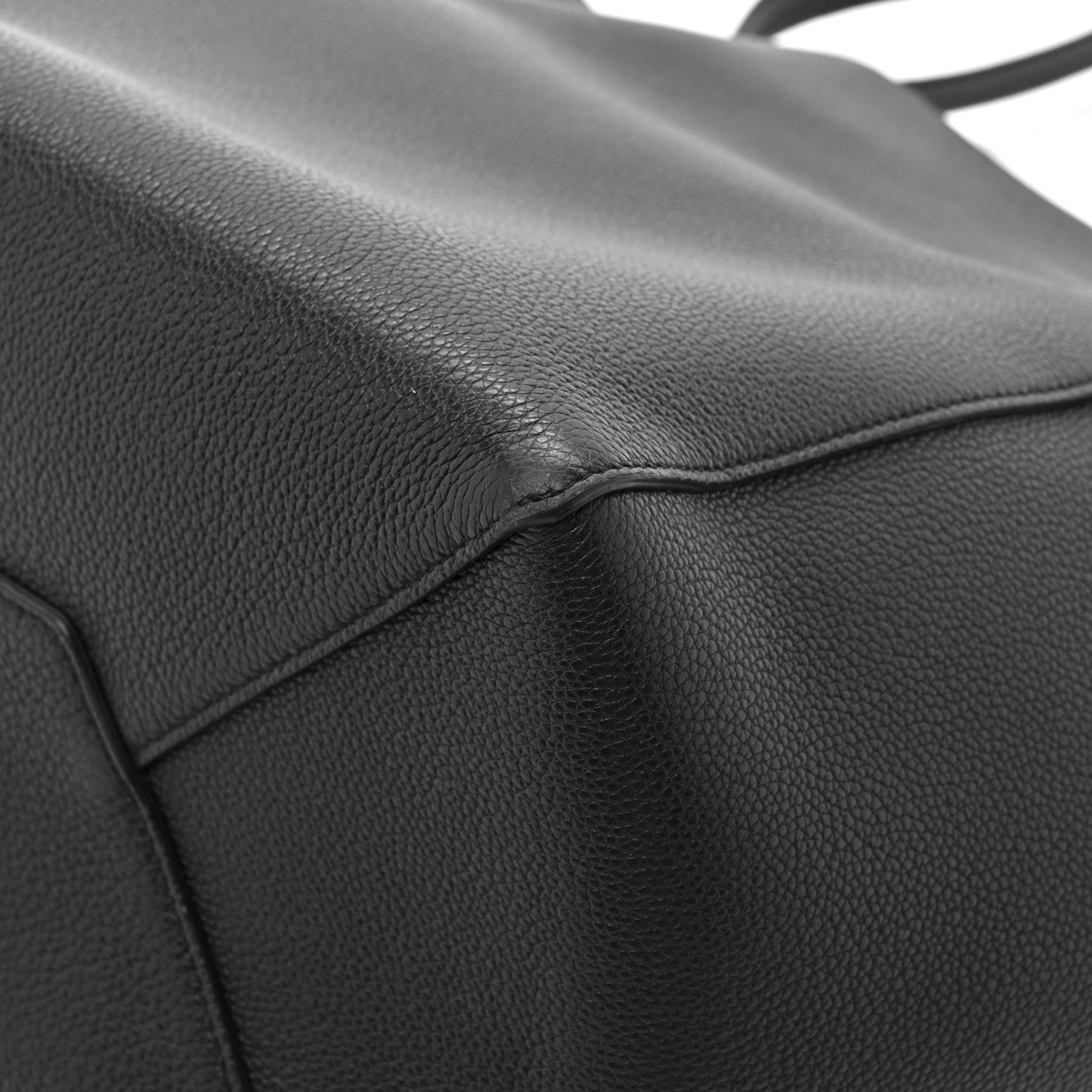 Celine Soft Grained Calfskin Small Belt Cabas Phantom Black 12 of 12