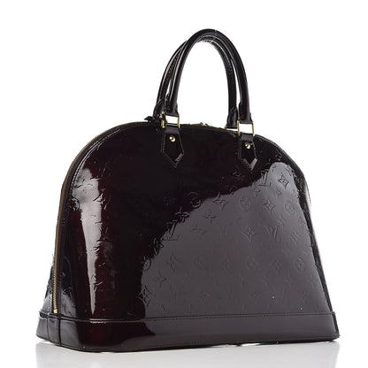 Louis Vuitton Vernis Alma GM Amarante 3 of 14