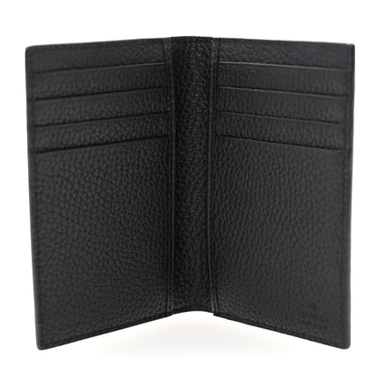 Gucci Piuma Calfskin Jumbo GG Embossed Card Case Black 5 of 7