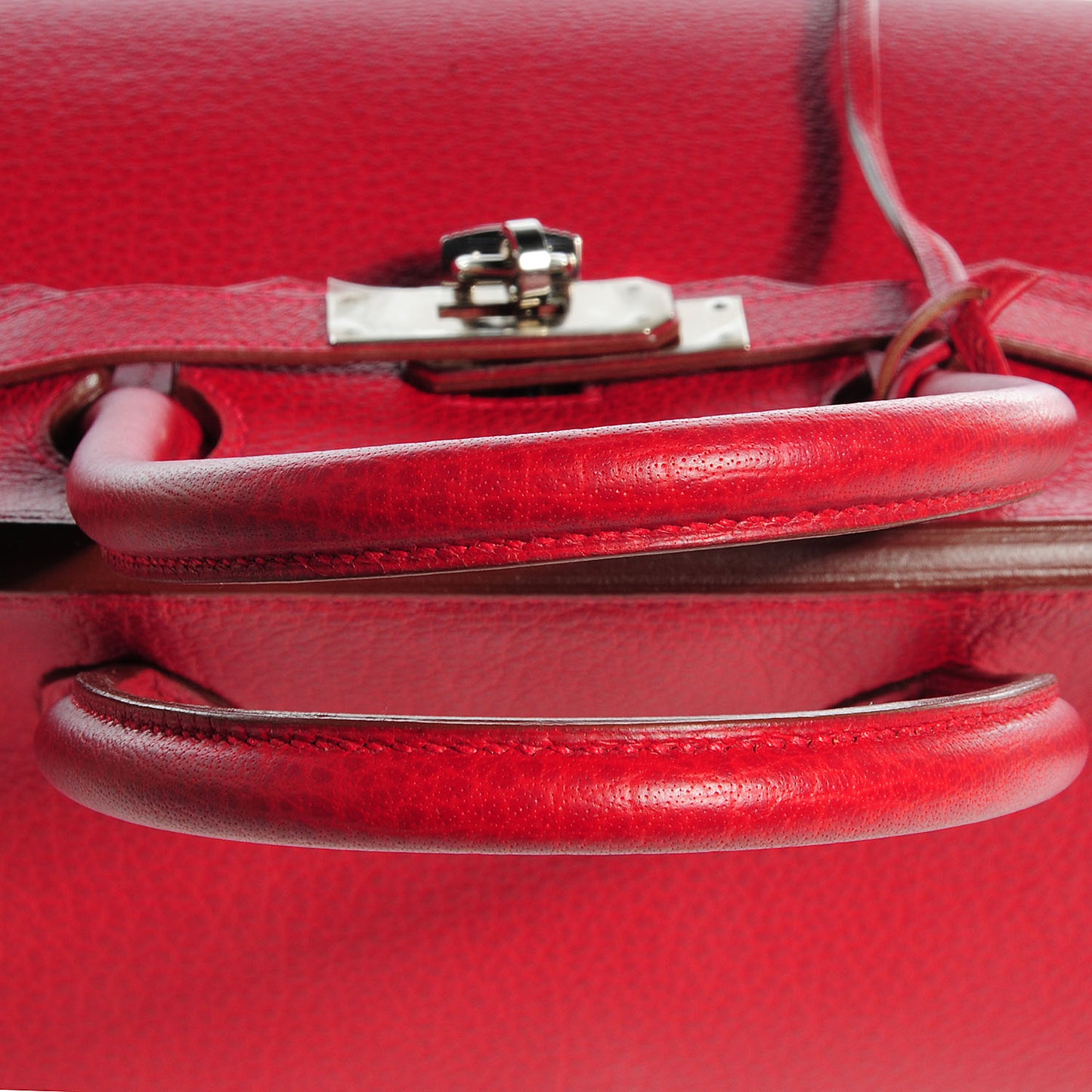 Buffle Skipper Birkin 35 Rouge Vif