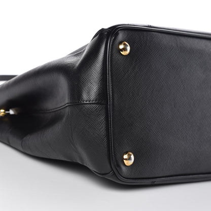 Prada Saffiano Medium Galleria Double Zip Tote Black 11 of 20