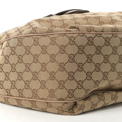 Gucci Monogram Web Medium Dressage Hobo Beige 9 of 11